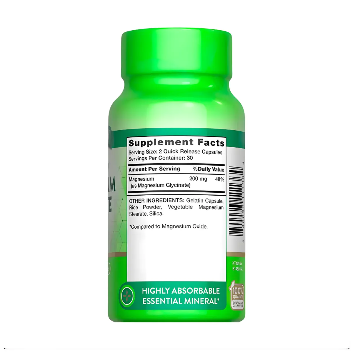 Nature'S Truth - Glicinato de Magnesio 200 mg Nature's Truth - 60 Capsulas