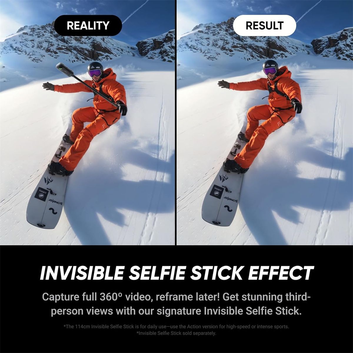 INSTA360 - Insta360 X5 Paquete Get-Set 8K HD Cámara de Acción con Selfie Stick