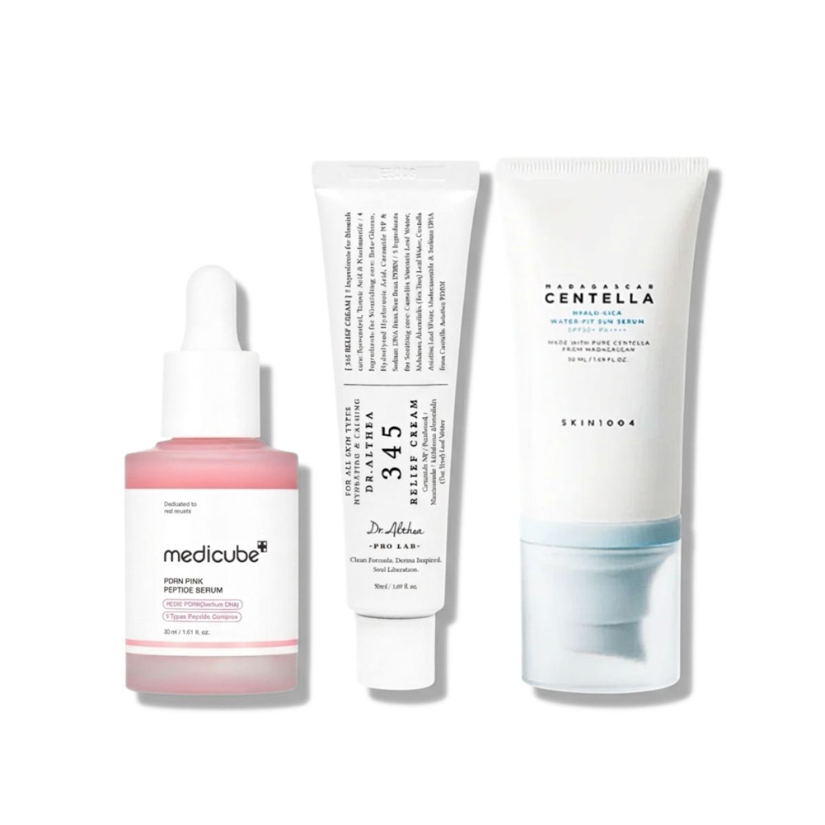 SKIN1004 - Rutina Coreana 3 Pasos Sérum PDRN + Crema Post-Acné + Protector Solar