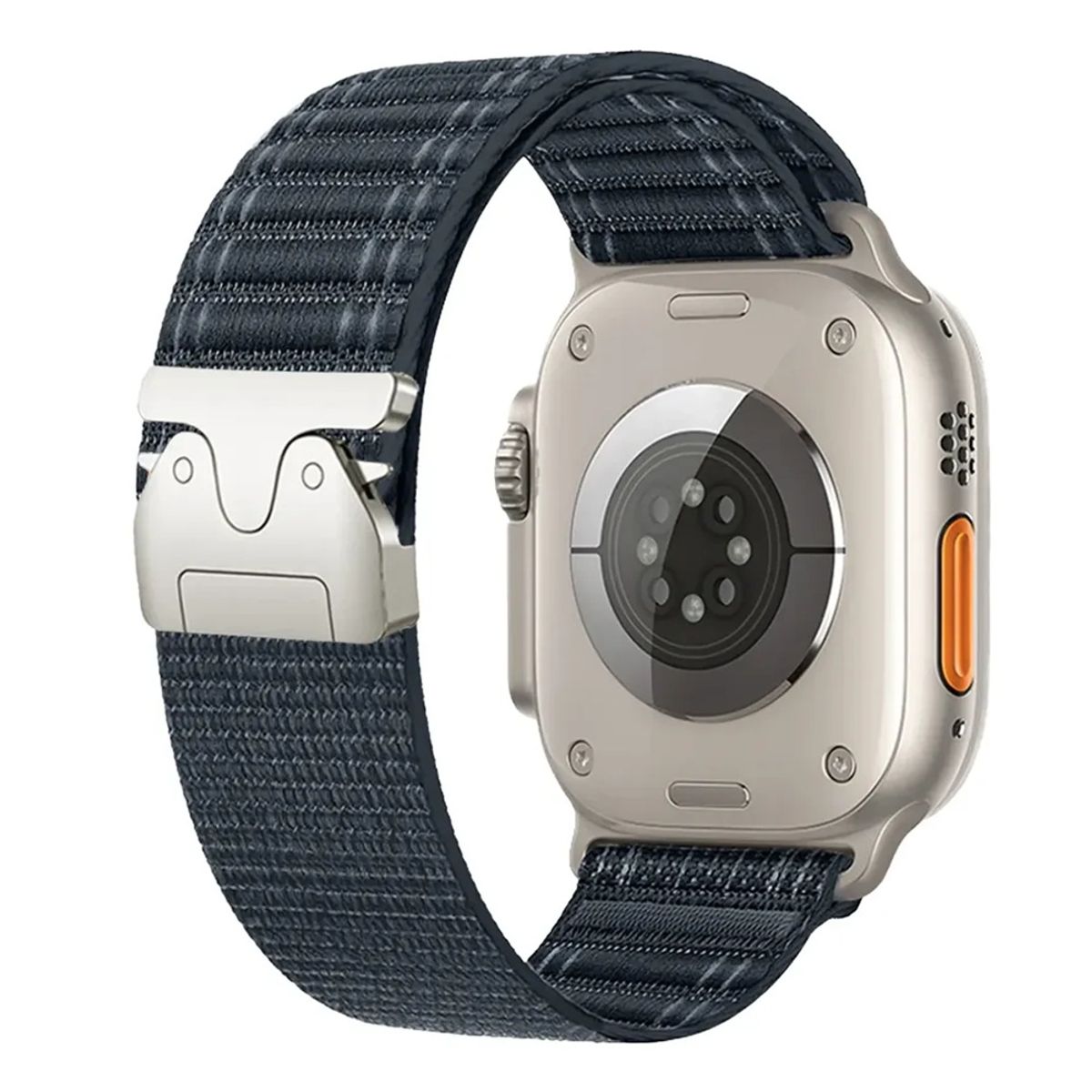 GENERICO - CORREA NYLON LOOP HEBILLA PARA APPLE WATCH 7-8-9-10-11 SE ULTRA 38-40-41-42 MM AZUL