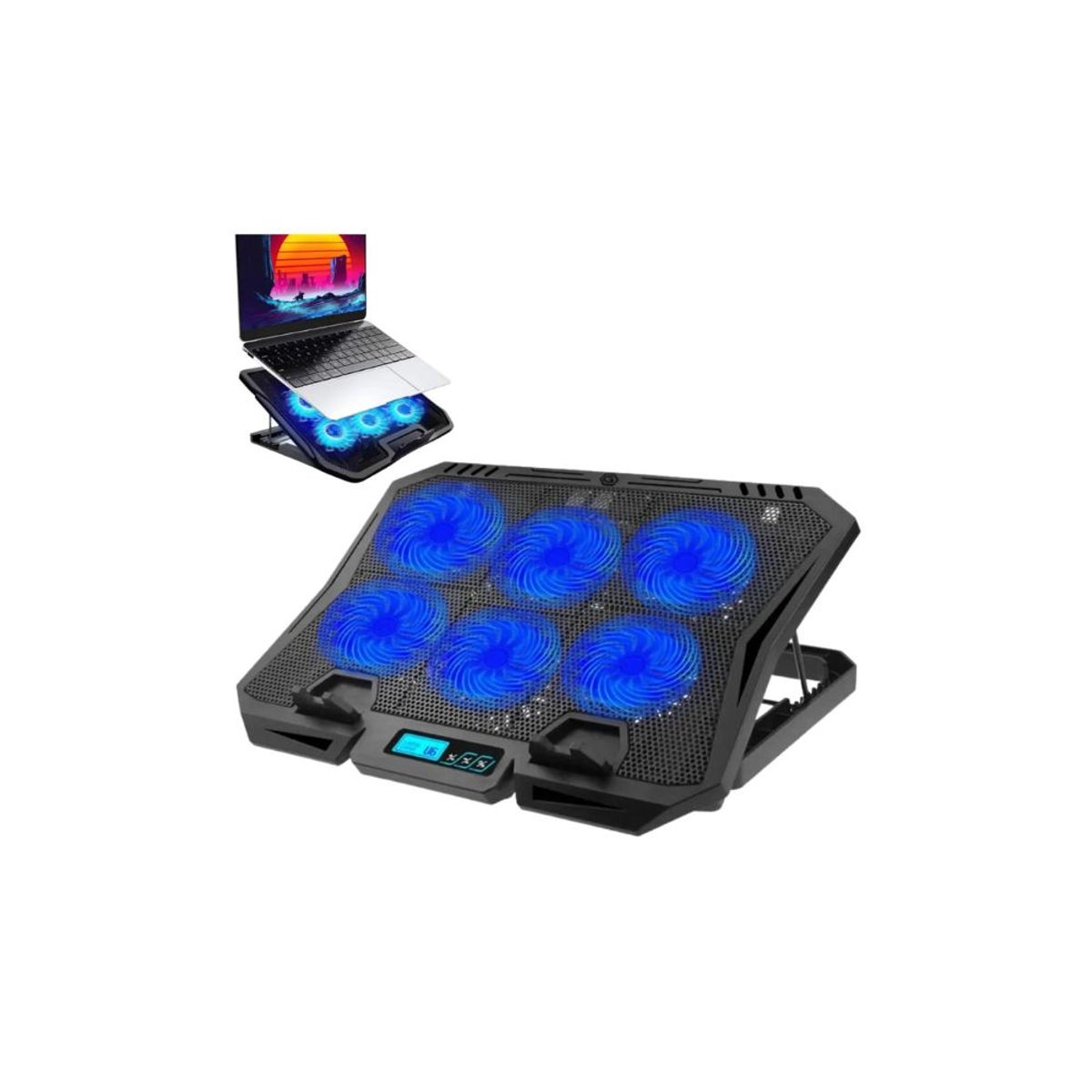 GENERICO - Soporte Para Laptop Con Ventilador X6A Gaming