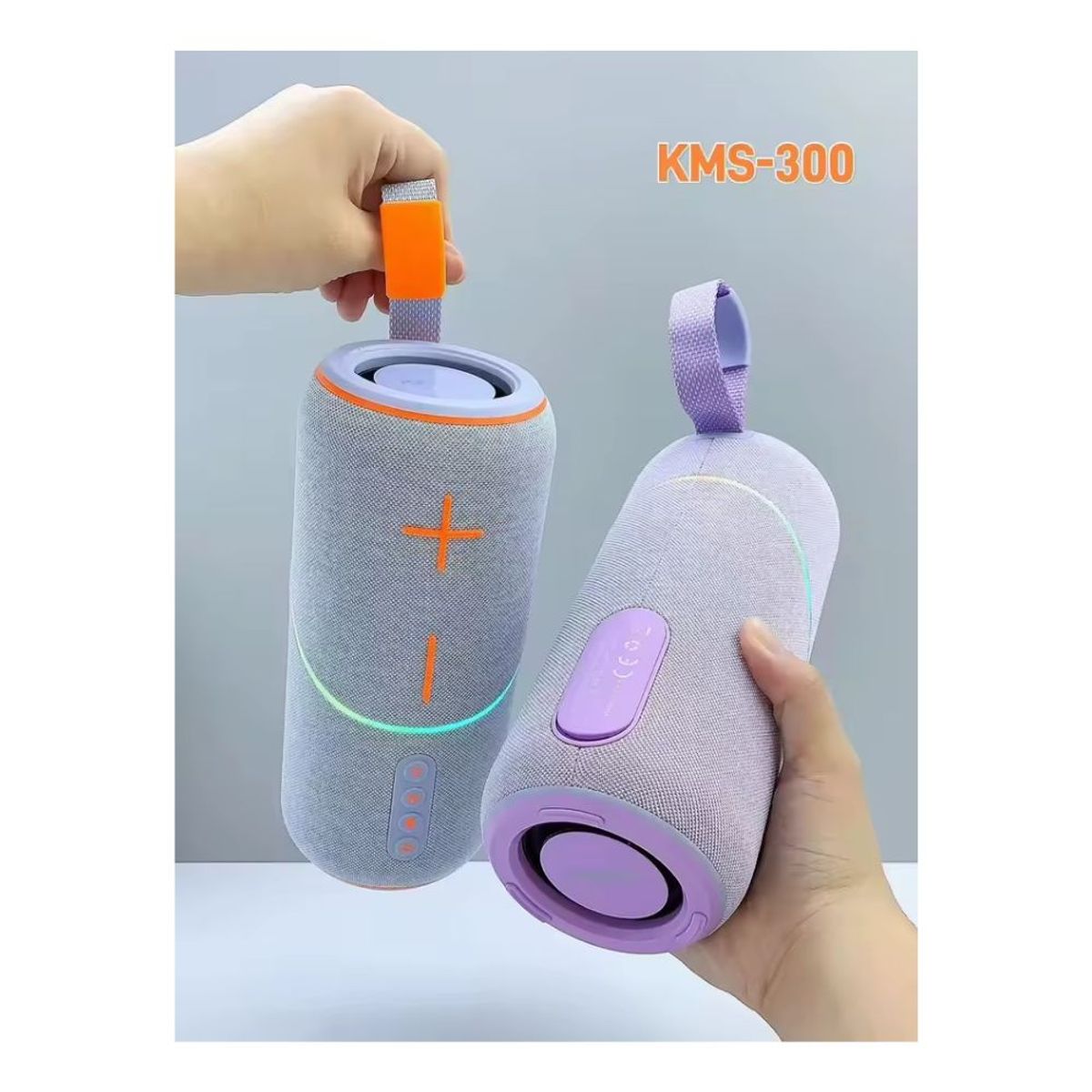 GENERICO - Parlante Portátil Bluetooth Kimiso KMS-300 Con Luces LED