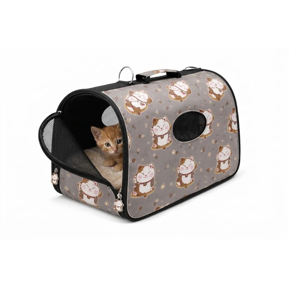 GENERICO - Corral Jaula Transportador Plegable Mascotas Pequeñas Gatos Diseño  Moderno Resistente Ventilado