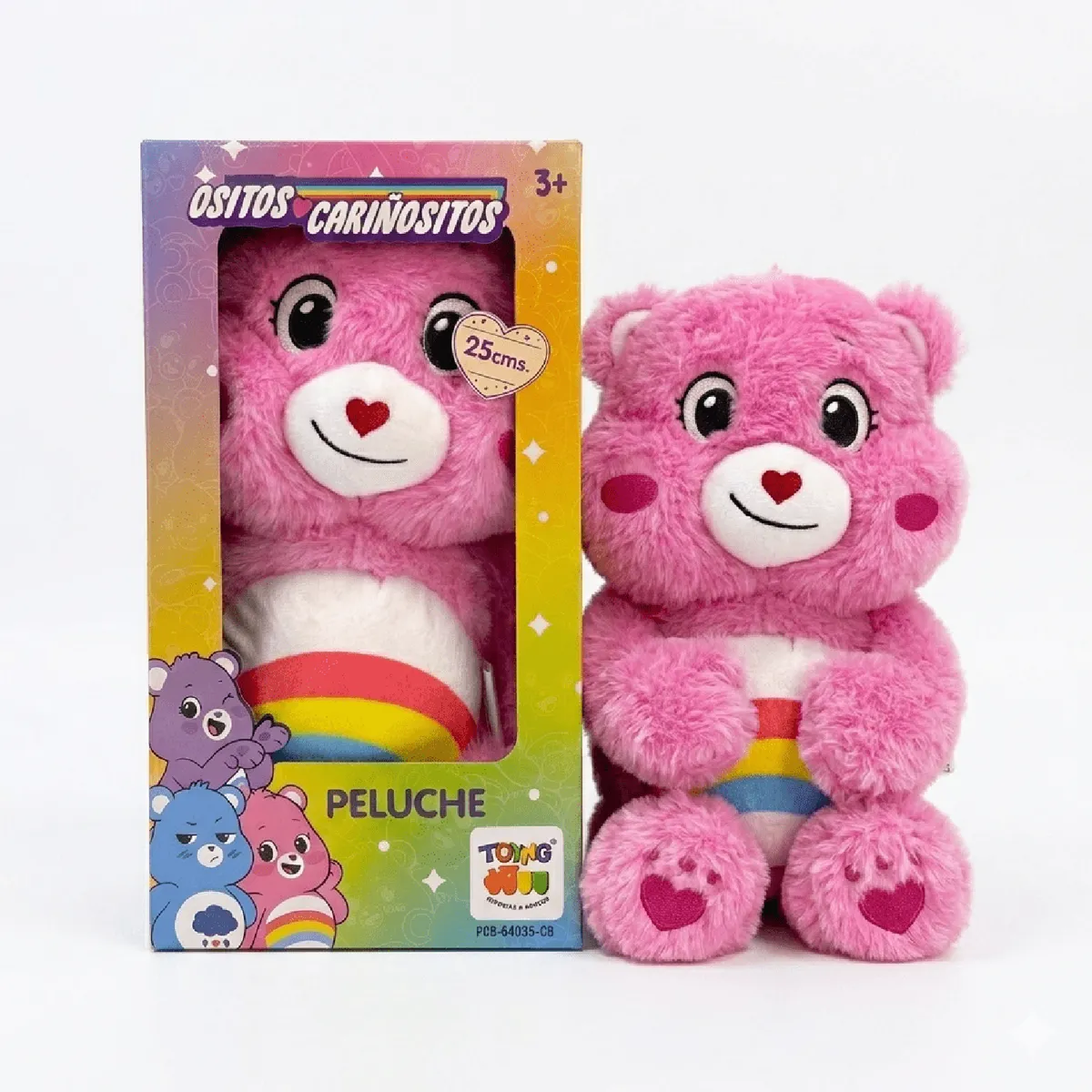 TOYNG - Peluche Alegrosita Rosado 25 Cm en Caja - Ositos Cariñositos - Perú