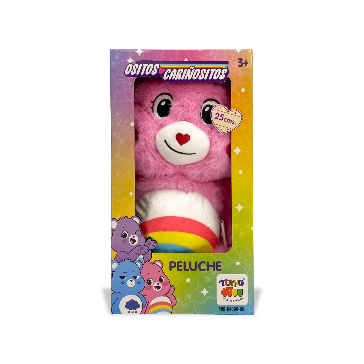 TOYNG - Peluche Alegrosita Rosado 25 Cm en Caja - Ositos Cariñositos - Perú