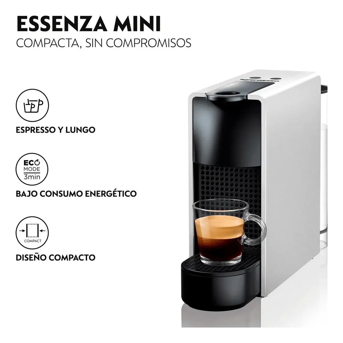NESPRESSO - Cafetera Nespresso Essenza Mini C30 Silver