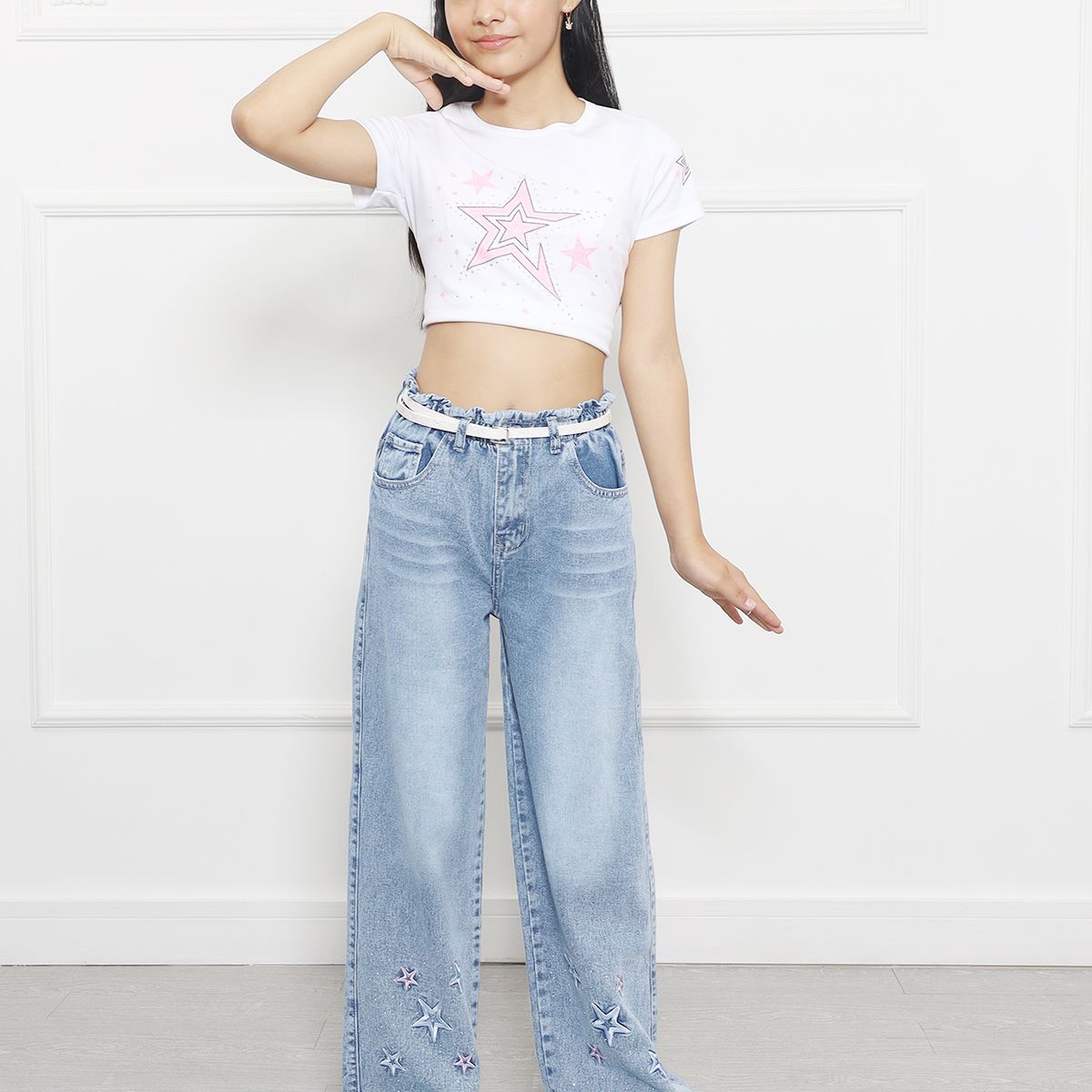 MINETTI KIDS - PANTALON STAR LUXE JEAN DE NIÑA