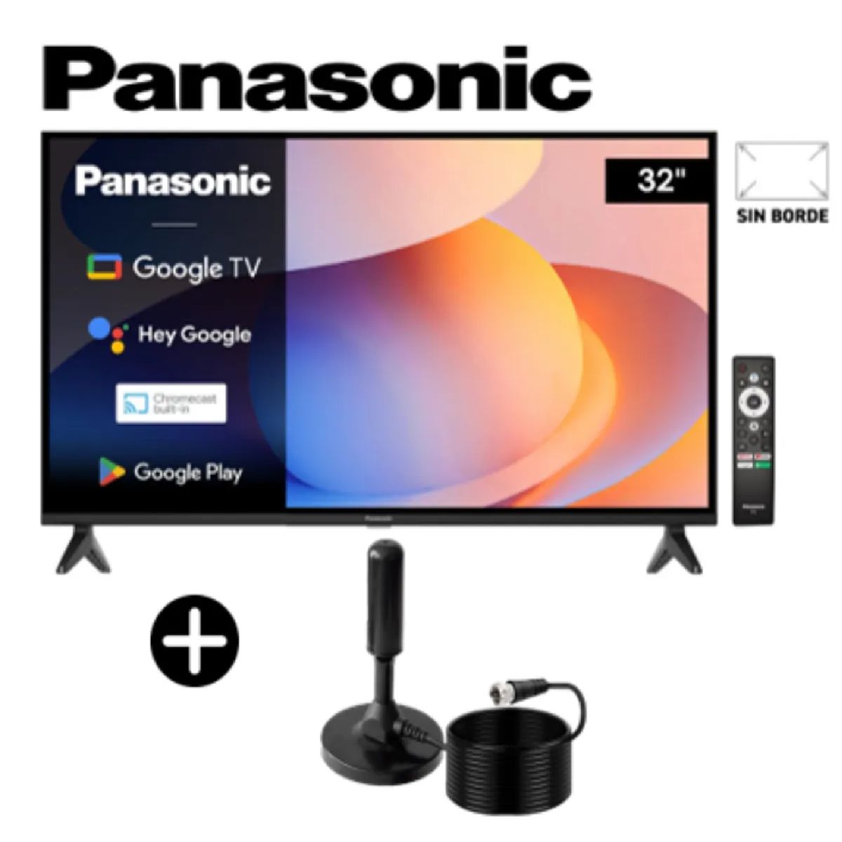 Panasonic - Televisor Panasonic Smart TV 32 LED HD TC-32NS600P + Antena Digital