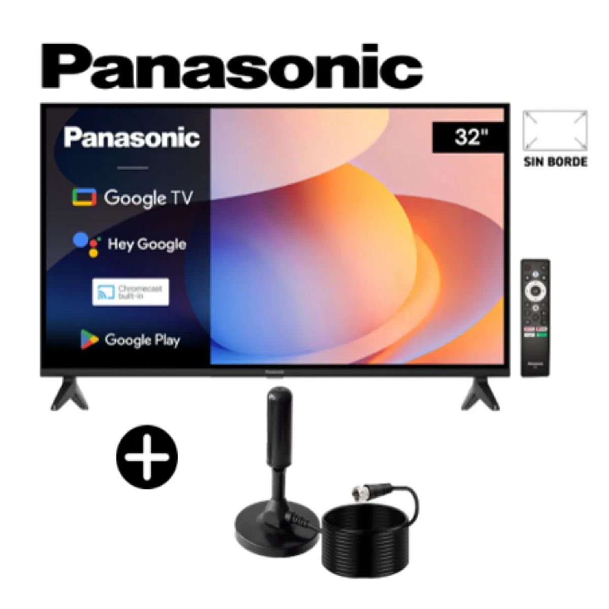 Panasonic - Televisor Panasonic Smart TV 32 LED HD TC-32NS600P + Antena Digital
