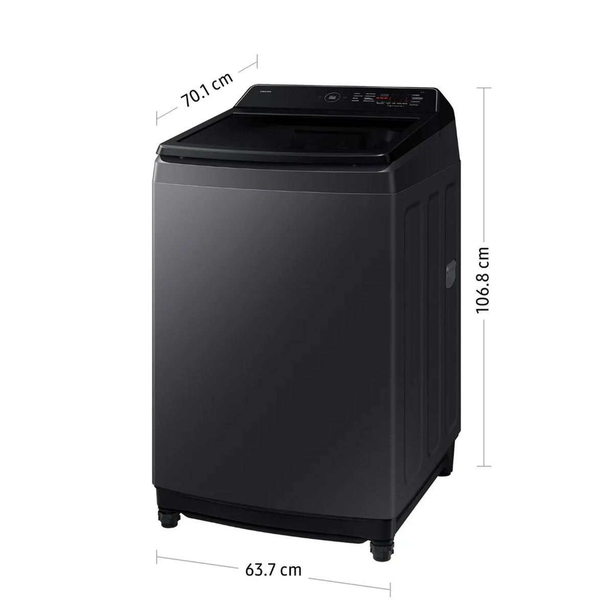 SAMSUNG - Lavadora Ecobubble 17kg Gris Grafito Samsung WA40F17E7CPE