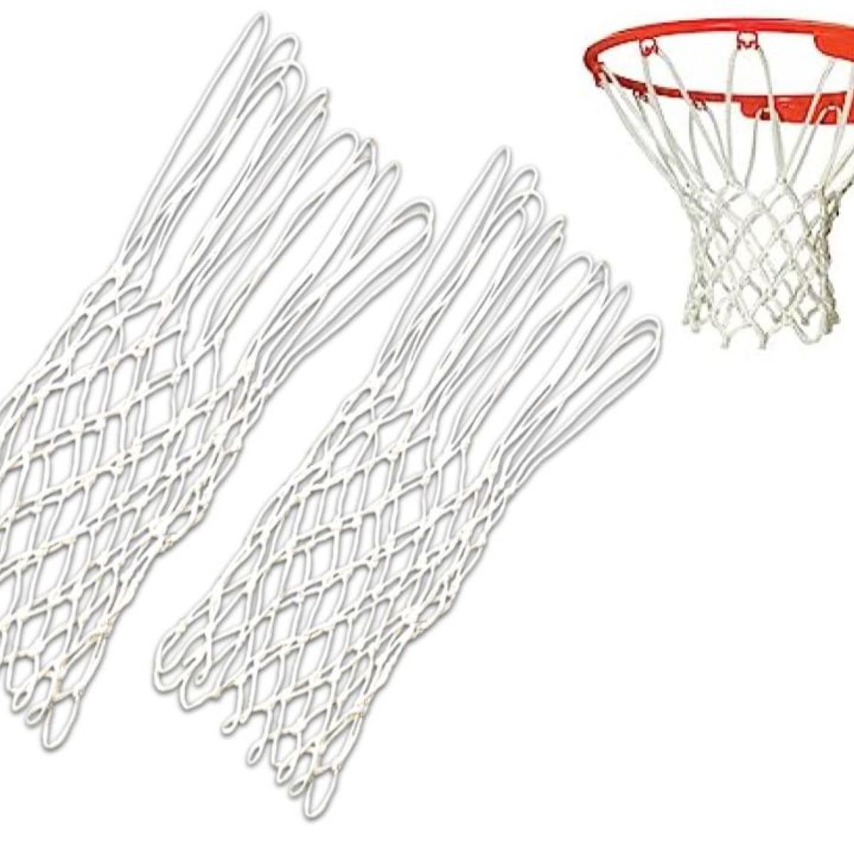 RED PARA ARO DE BÁSQUET 10 ENGANCHES BLANCO - 2pcs, marca GENERICO - Foto Principal