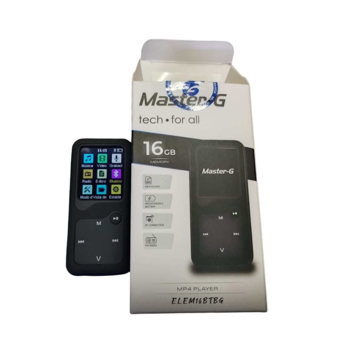 MASTER G - MP4 con Bluetooth y 16gb Master-G