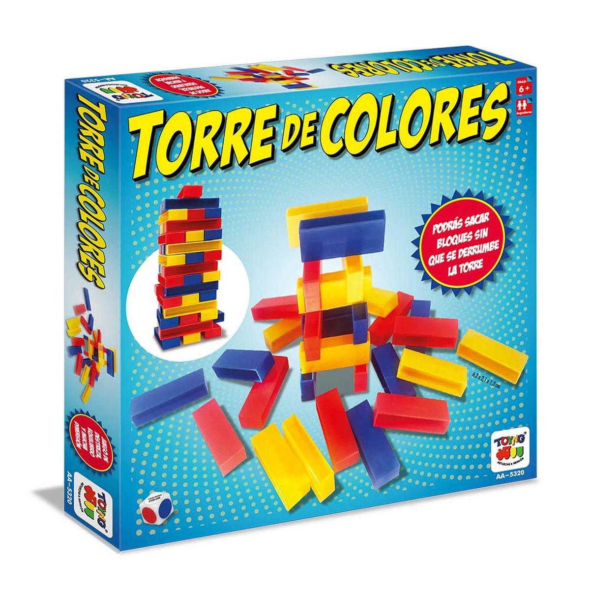 TOYNG - Juego de Mesa -Torre Colores 45 Piezas - Toyng