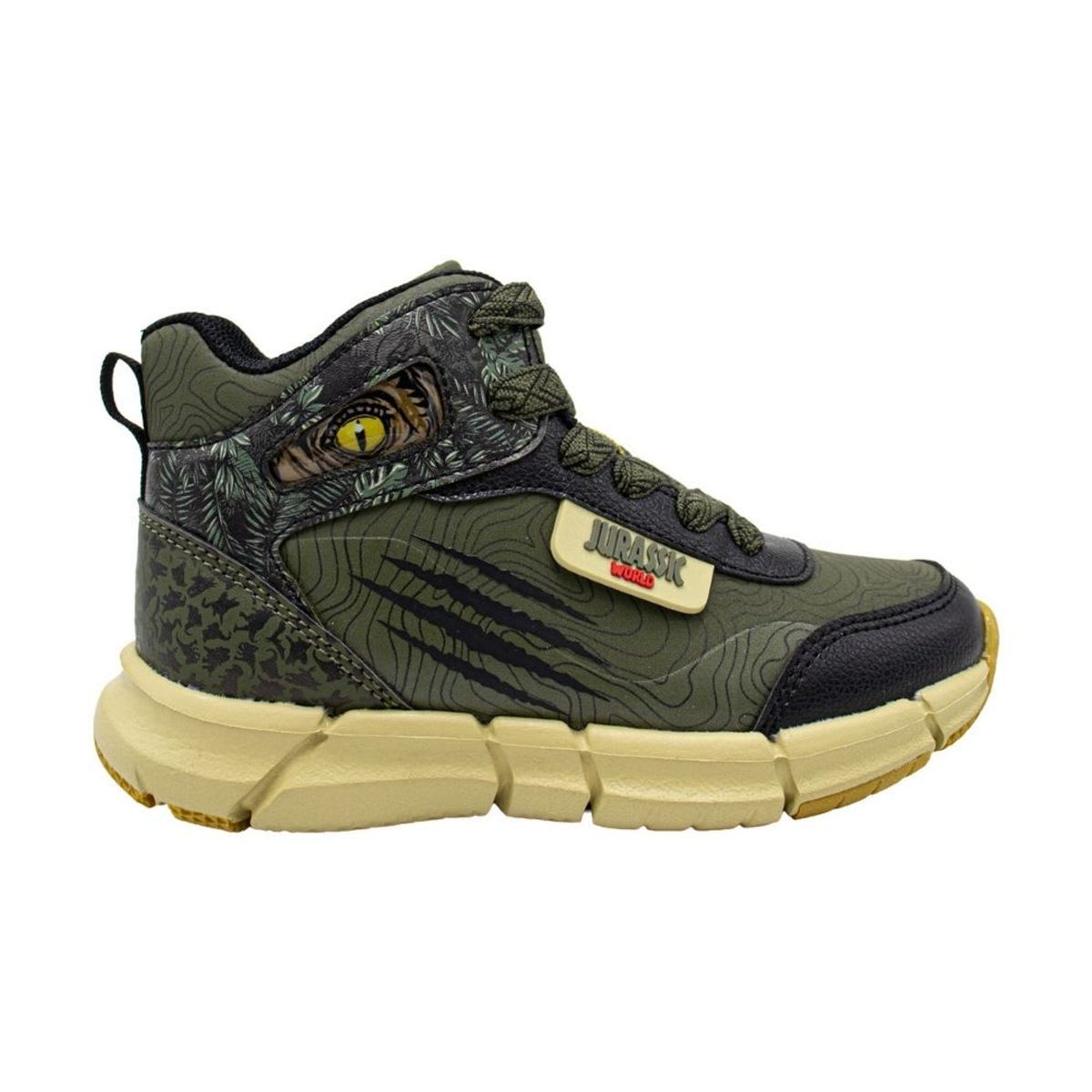 JURASSIC PARK - Zapatillas Botin Niño Jurassic World Dinosaurios Verde Negro