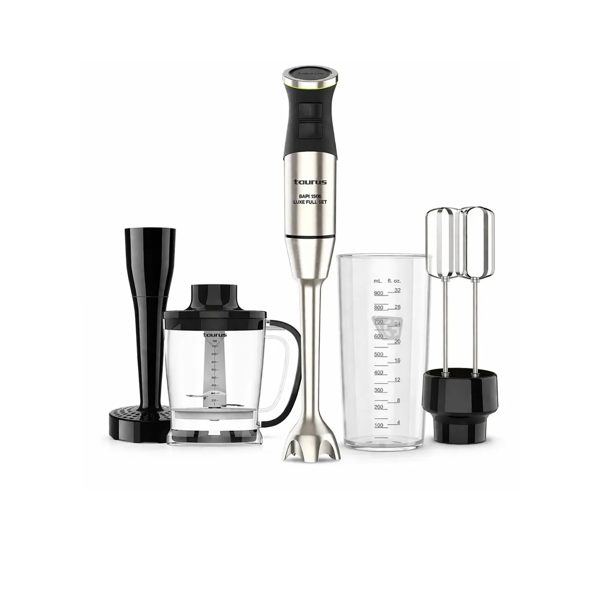 TAURUS - Batidora de Inmersión Mod. Bapi 1500 Luxe Full Set