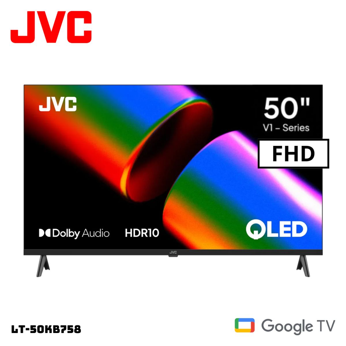 OEM - TELEVISOR JVC 50 QLED SMART TV GOOGLE TV FHD - LT-50KM4584