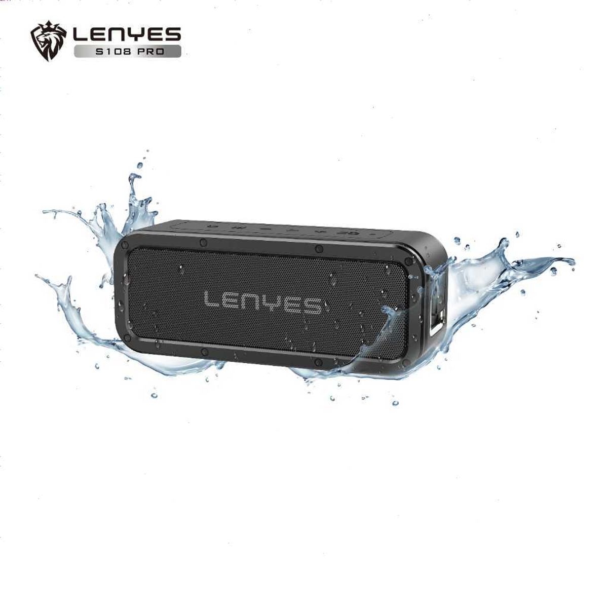 LENYES - Parlante Bluetooth Lenyes S108 Pro 40W Potencia, IPX7 Resistente, Bluetooth 5.3 Ecualización