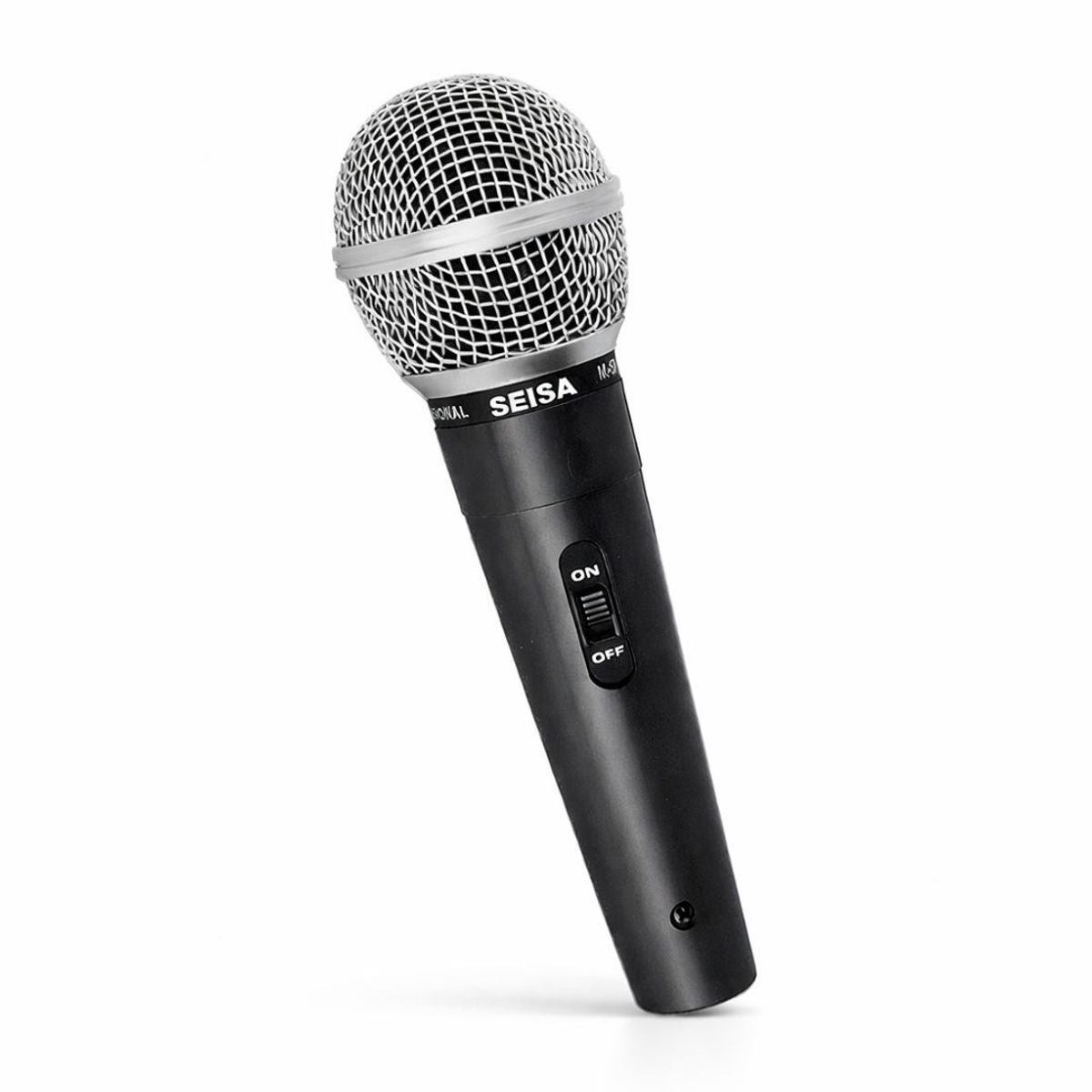 SEISA - Micrófono con Cable Seisa M-58 Dinámico de Mano con Conector 6.5 mm para Karaoke y Amplificador