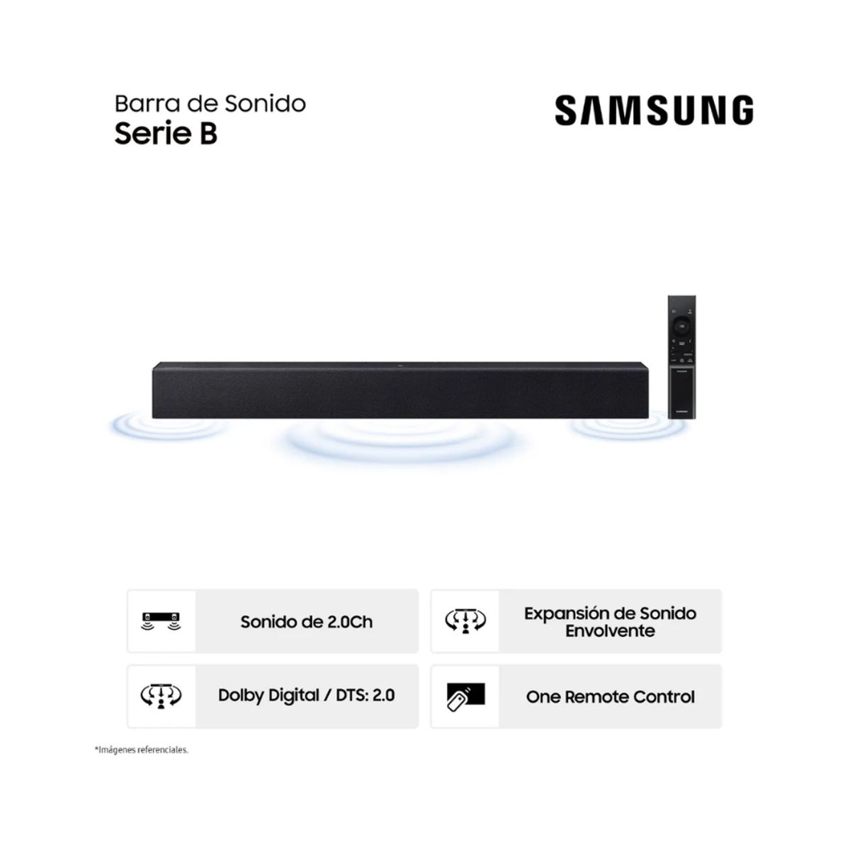 SAMSUNG - Soundbar Samsung Hw-b400f