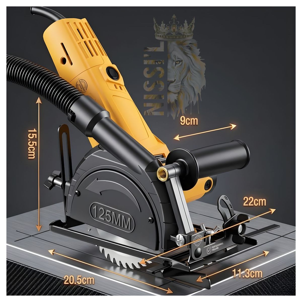 ROHS - ADAPTADOR PARA AMOLADORA SIERRA CIRCULAR GUIA CORTE 45 GRADOS FACIL DE USAR