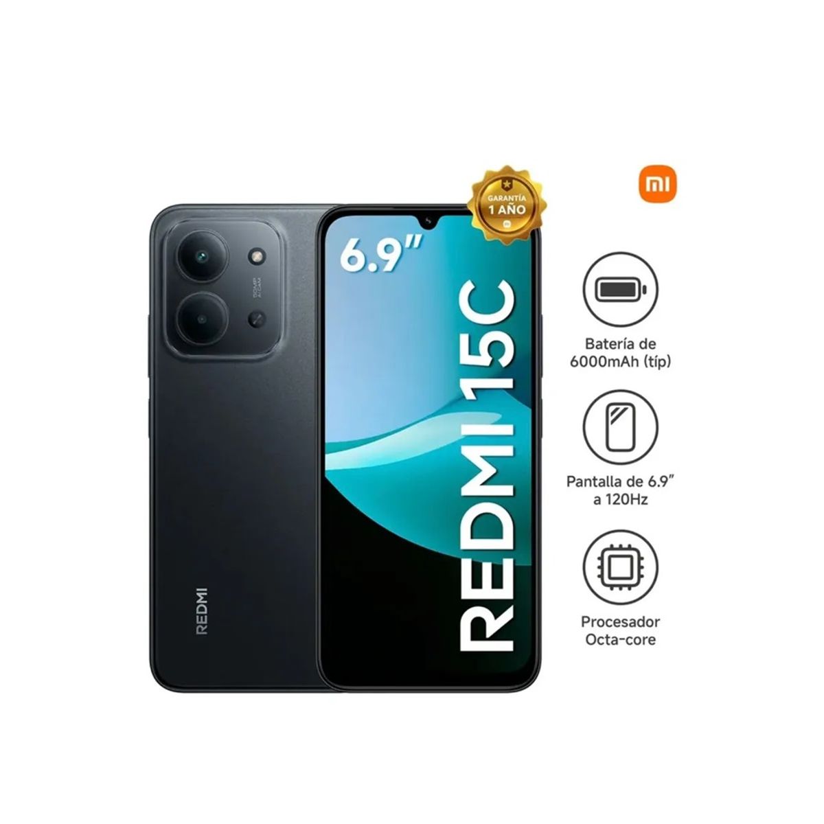 XIAOMI - Celular Xiaomi Redmi 15C 8GB 256GB Negro