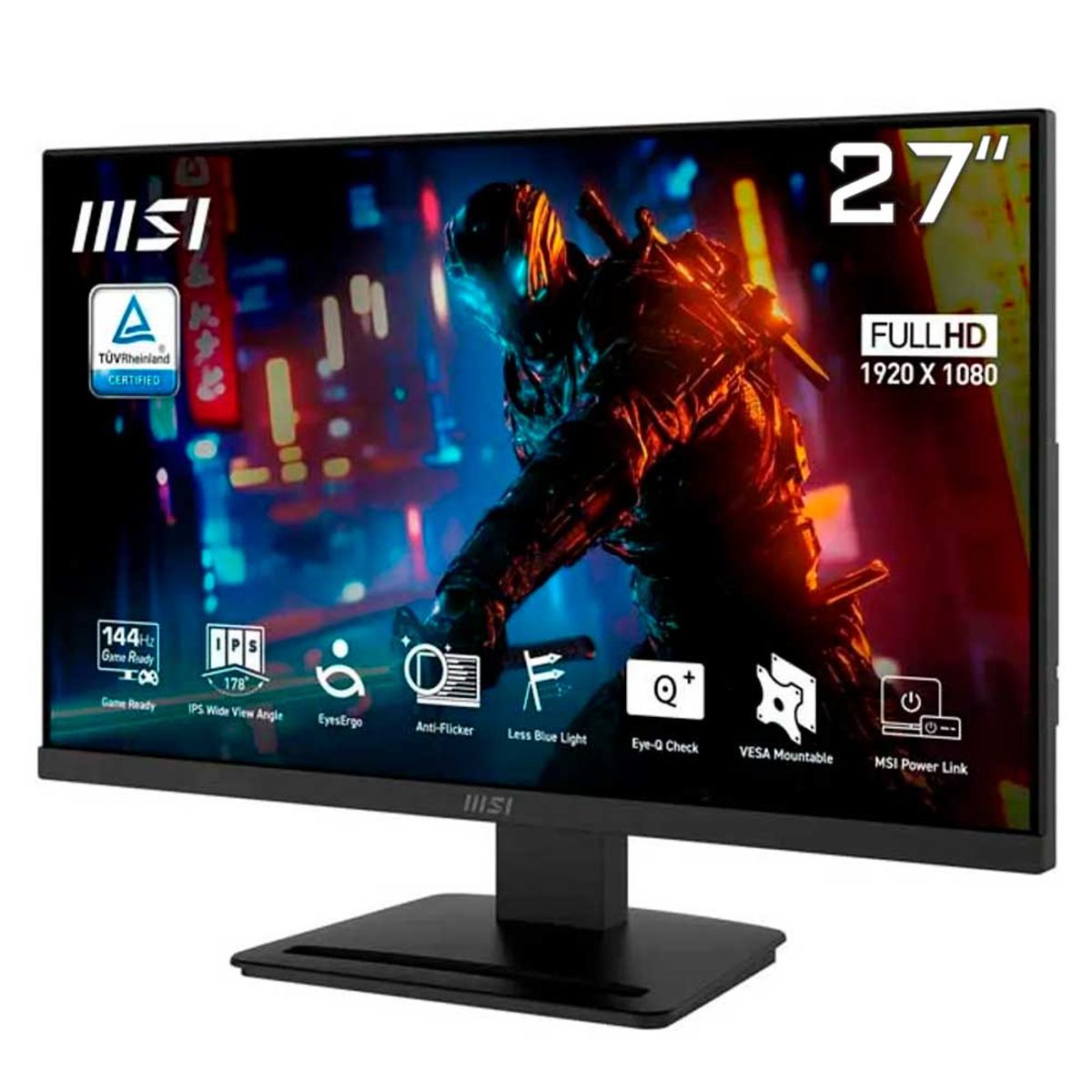 MSI - Monitor MSI PRO MP273L E14 27 144Hz 1MS FHD1920x1080 IPS, HDR