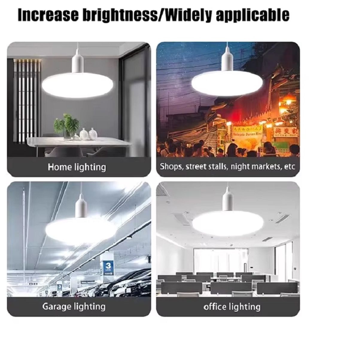 GENERICO - LED 70W MANGO Luz Blanca  7200 K 4050 Lúmenes