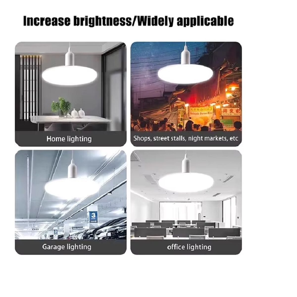 GENERICO - LED 70W MANGO Luz Blanca  7200 K 4050 Lúmenes