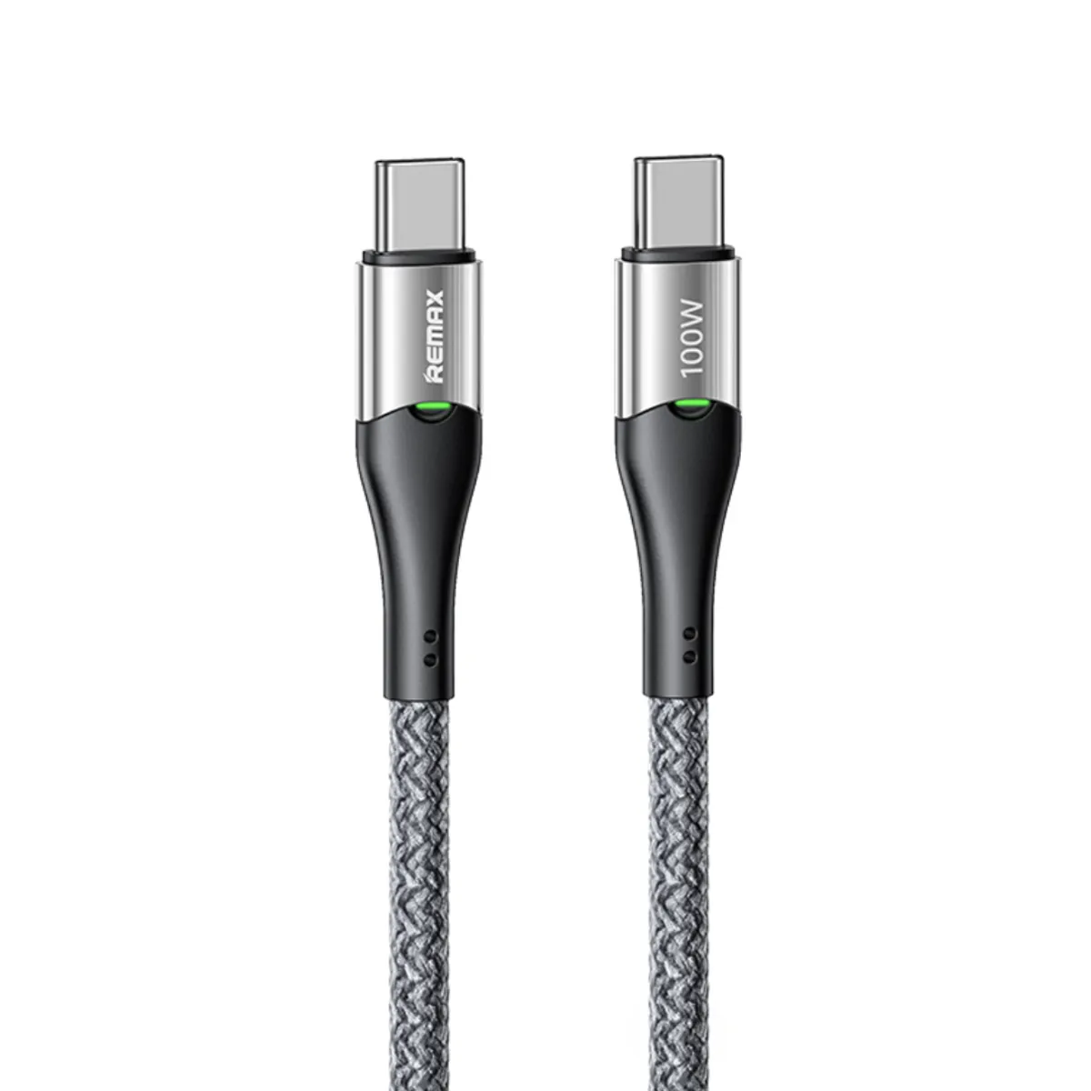 REMAX - Cable Tipo C 100W Carga Rápida Reforzado Enmallado de Alta Durabilidad