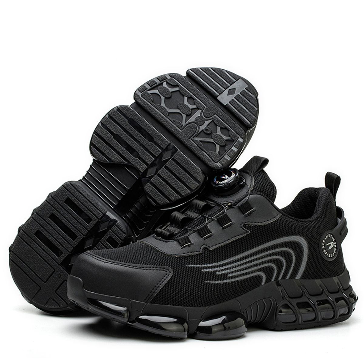 DANWEILE - Zapatos de Seguridad Unisex Negro