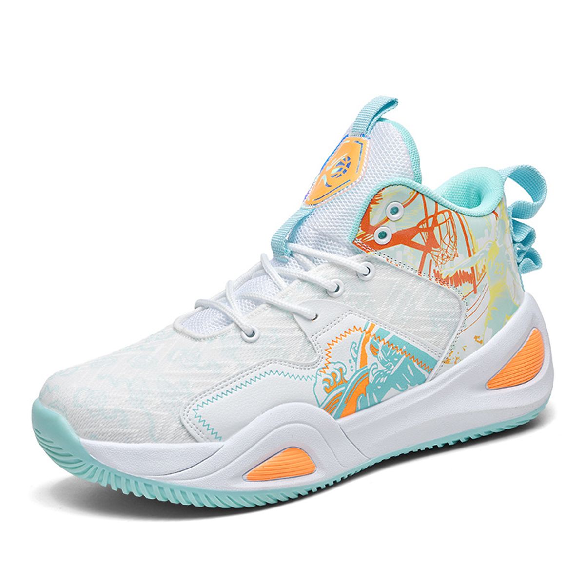 DANWEILE - Zapatillas de baloncesto de entrenamiento deportivo juvenil Verde