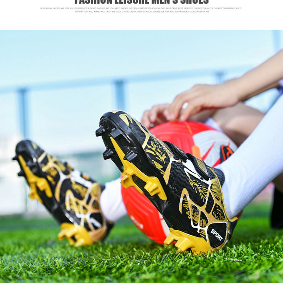 DANWEILE - Zapatos de futbol nio FG zapatillas de futbol