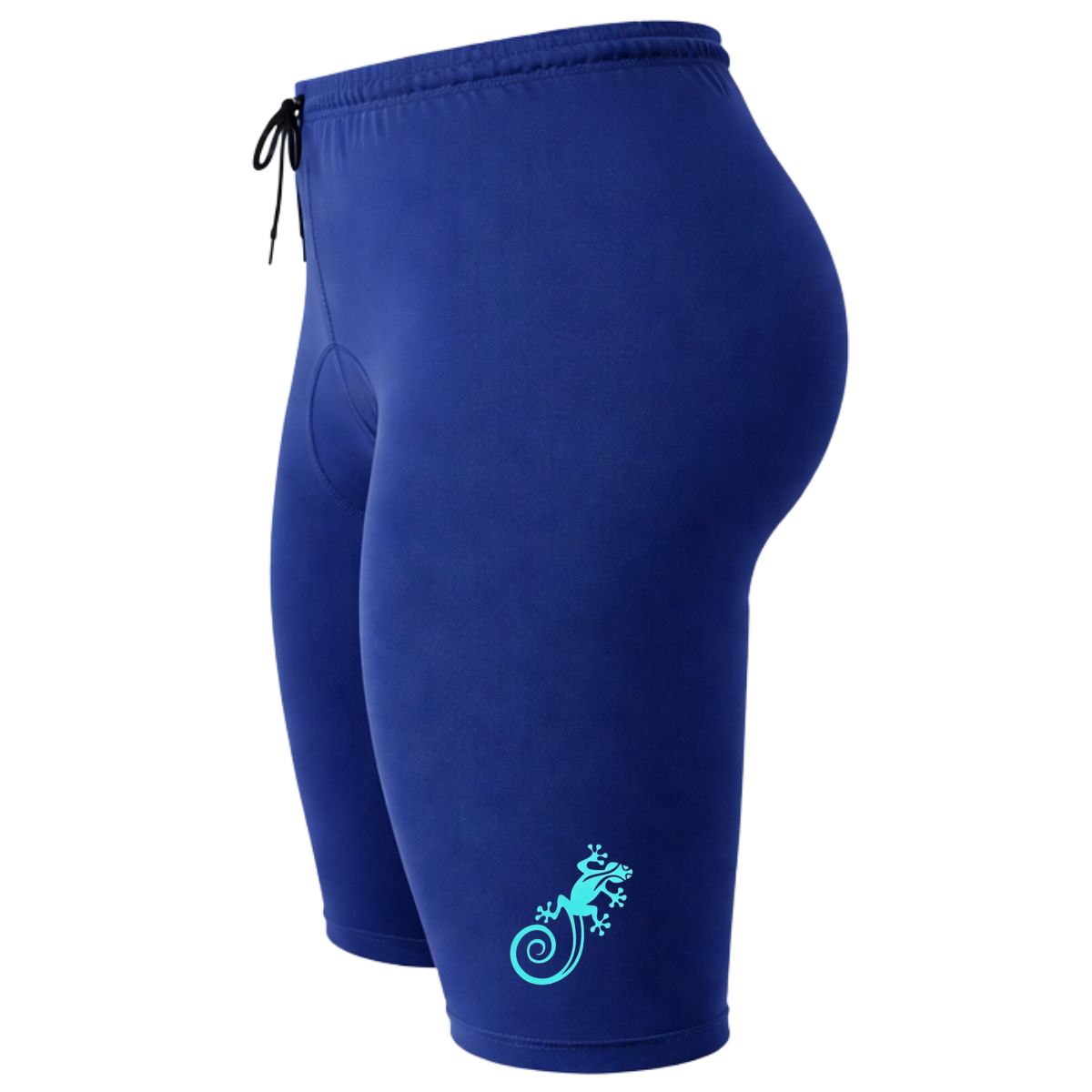AQUA&MODA - SHORT DE NATACIÓN DE LICRA AZUL MARINO CON PROTECCIÓN UV AQUAMODA SNLAQAMSLT SALAMANDRA LOGO TURQUES