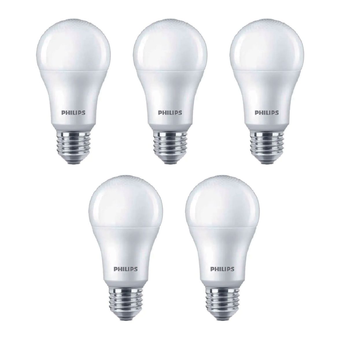 PHILIPS - Pack x5 Focos LED 15W Luz Blanca Philips EcoHome E27 6500K