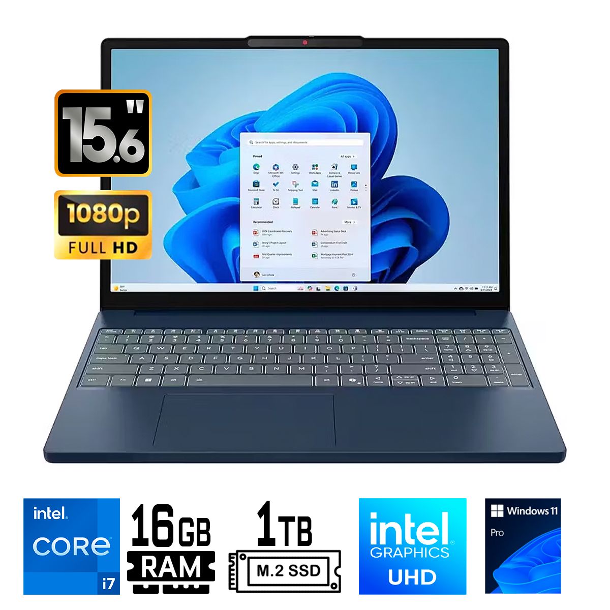LENOVO - Laptop Lenovo ,IDEAPAD SLIM 3 15IRH10 intel Core i7 13va Gen, Ram 16GB, SSD 1TB, 15.6 FHD WIN 11