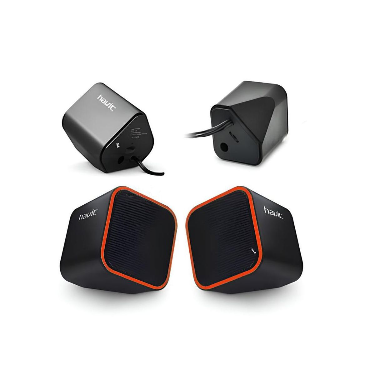HAVIT - Parlante Altavoces Havit Multimedia USB 2.0 HV-SK473 Rojo