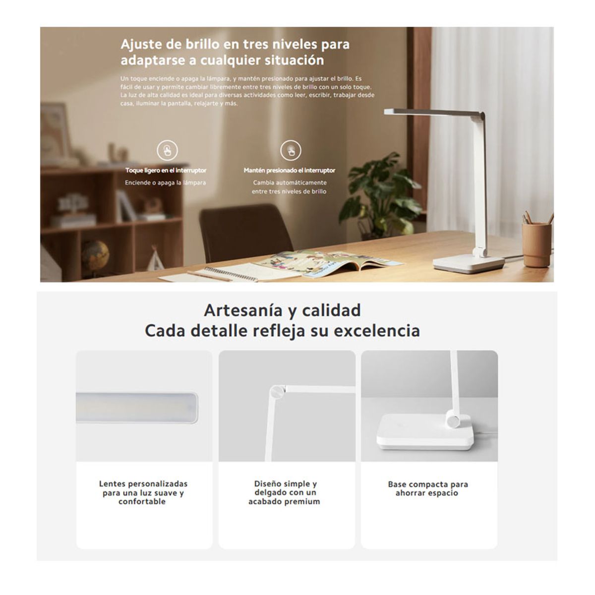 XIAOMI - Lampara de Escritorio Xiaomi Desk Lamp Lite
