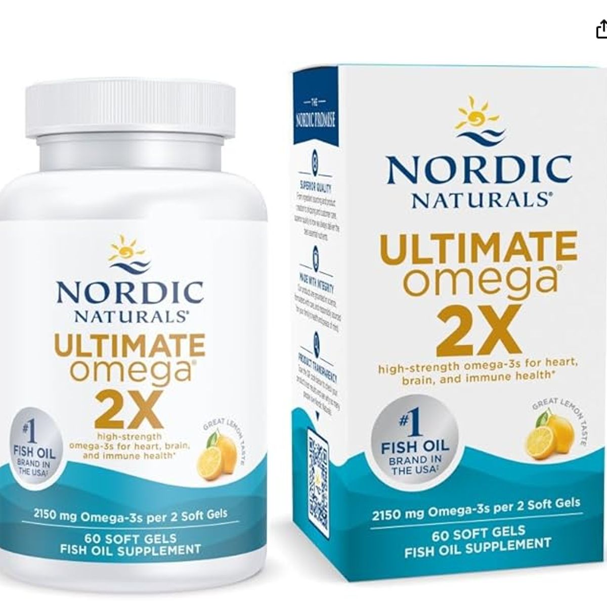 GENERICO - Nordic Naturals DHA Ultimate Omega 2X sabor a limón