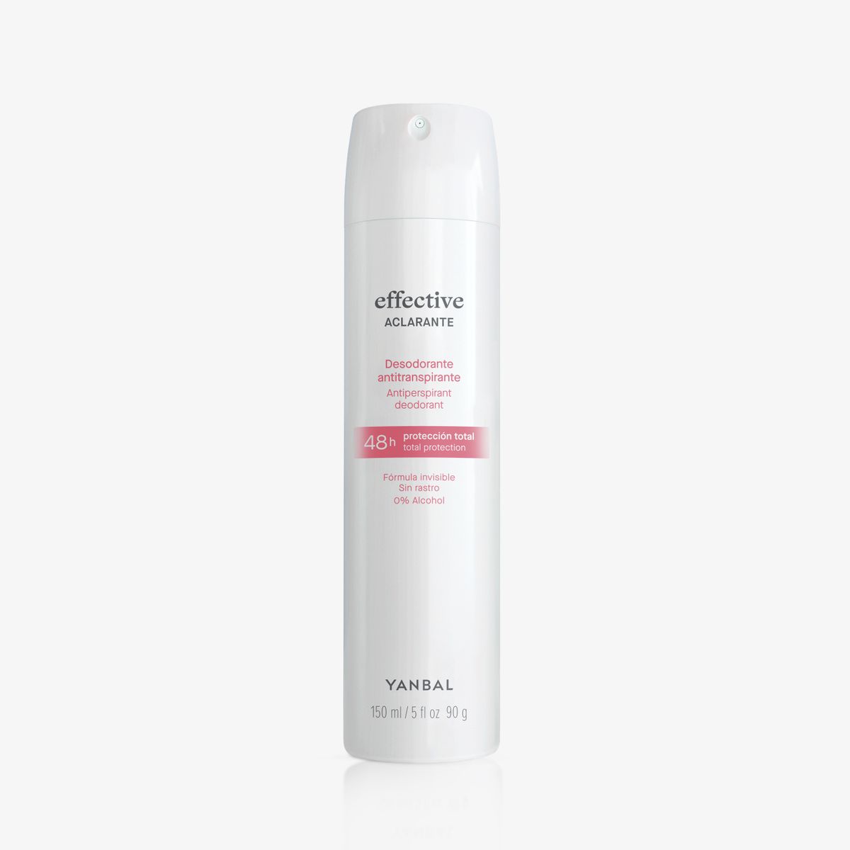 YANBAL - Desodorante Antitranspirante EFFECTIVE ACLARANTE Spray- 48horas