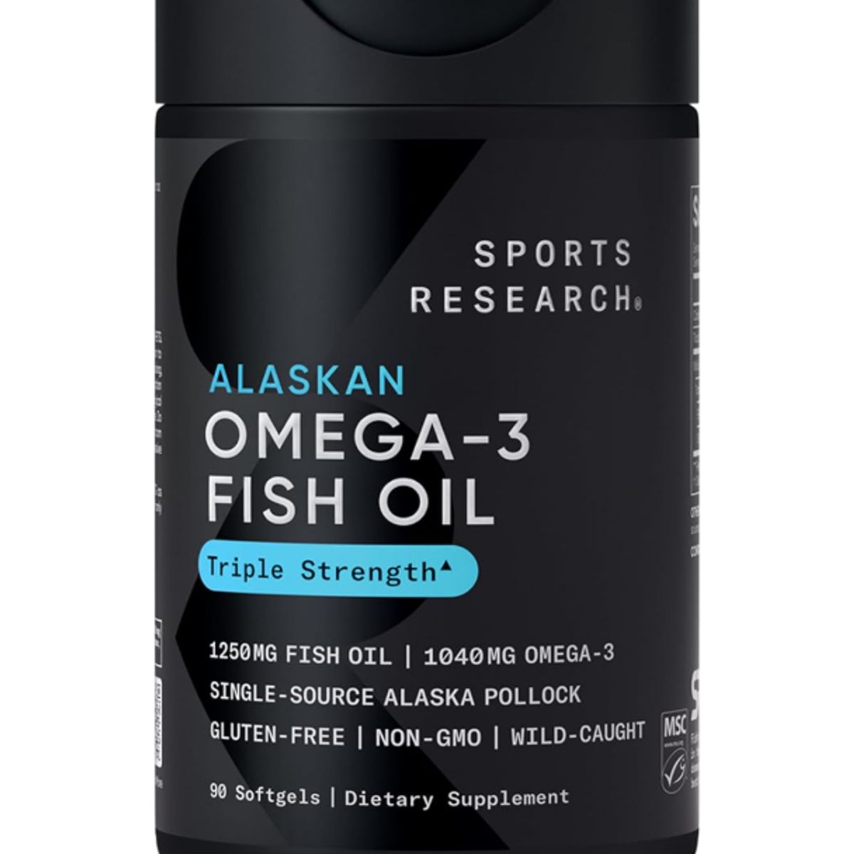 GENERICO - Sports Research Omega-3 Fish Oil Triple Strength 90 cápsulas