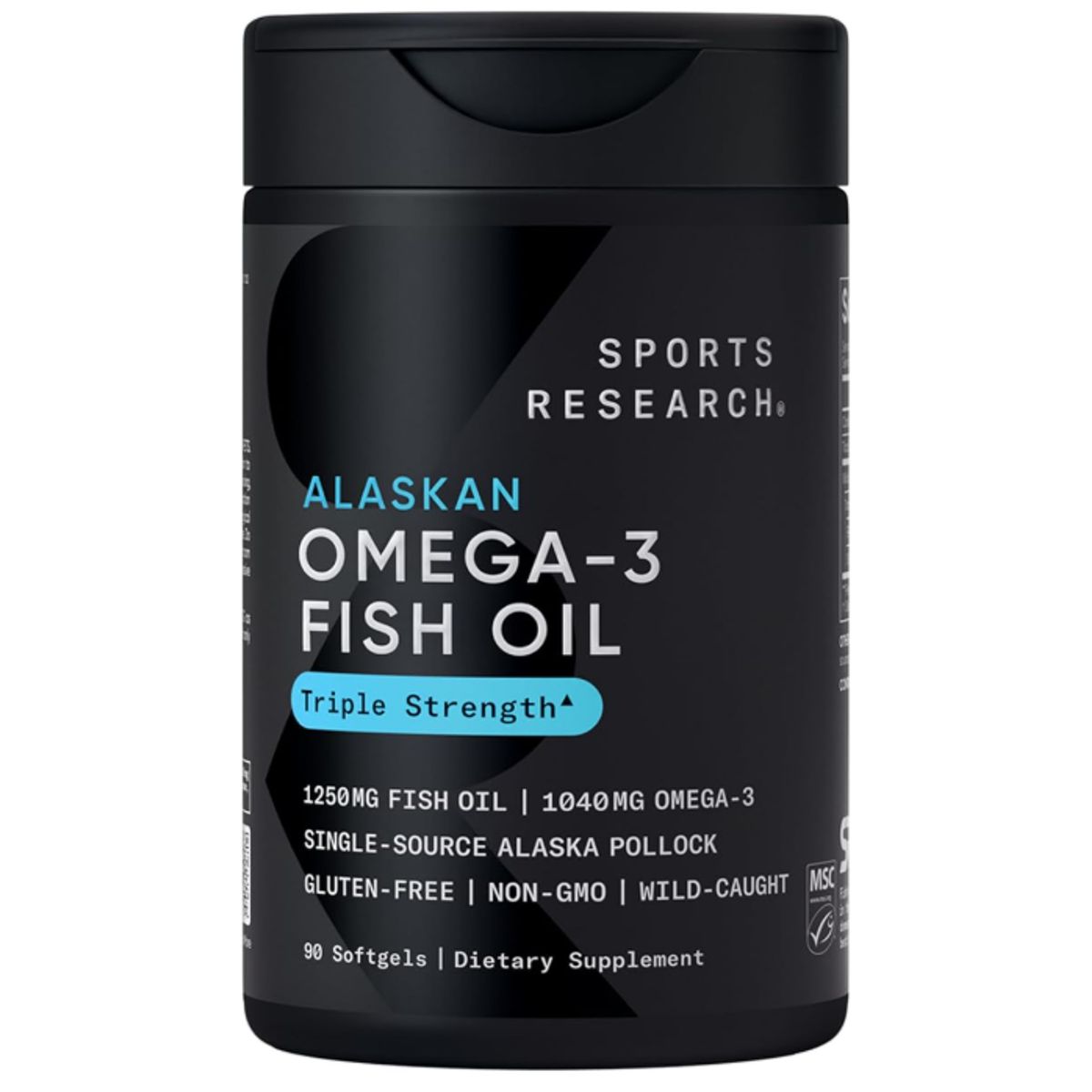 GENERICO - Sports Research Omega-3 Fish Oil Triple Strength 90 cápsulas