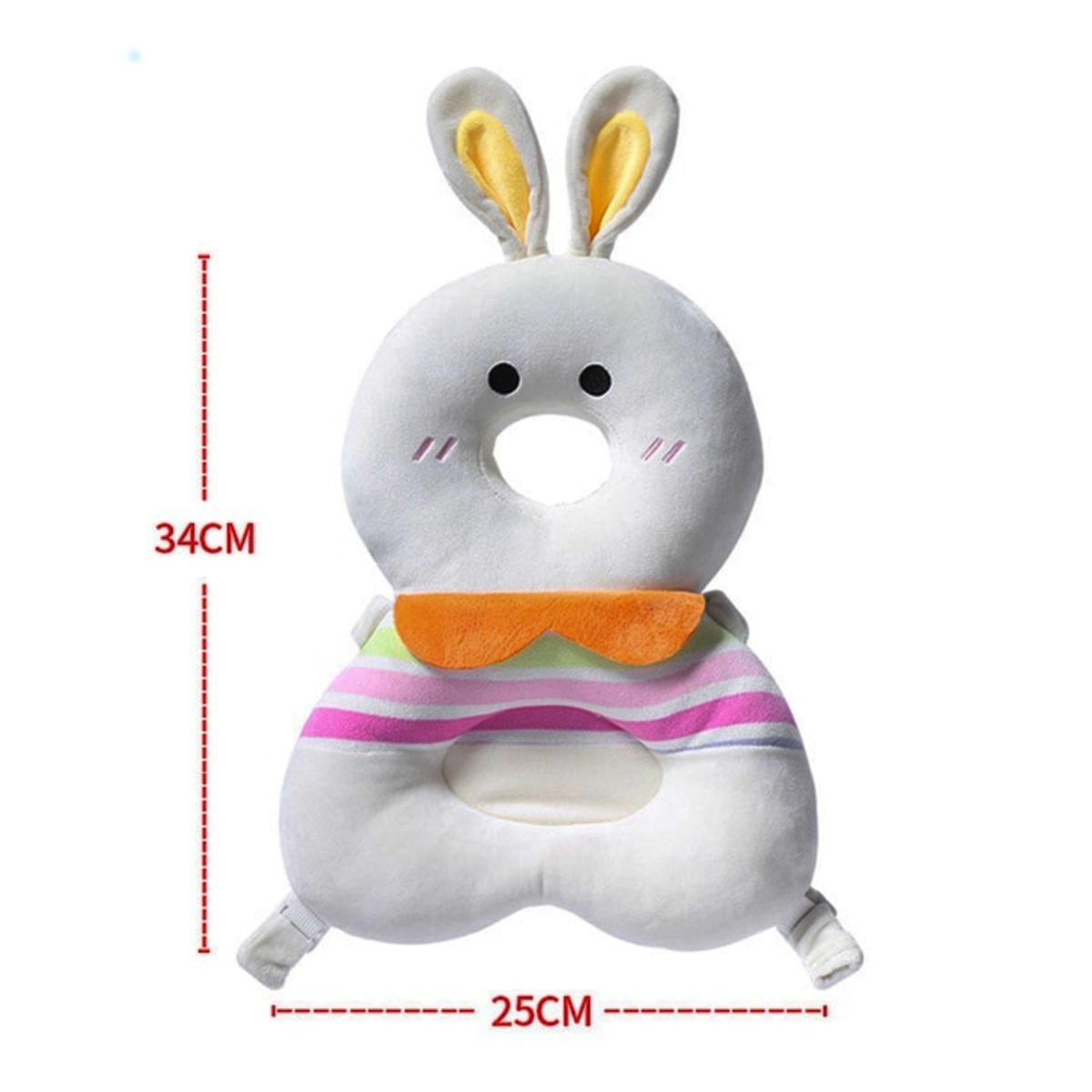 GENERICO - Mochila de Proteccion para Bebe Cabeza Espalda Conejo