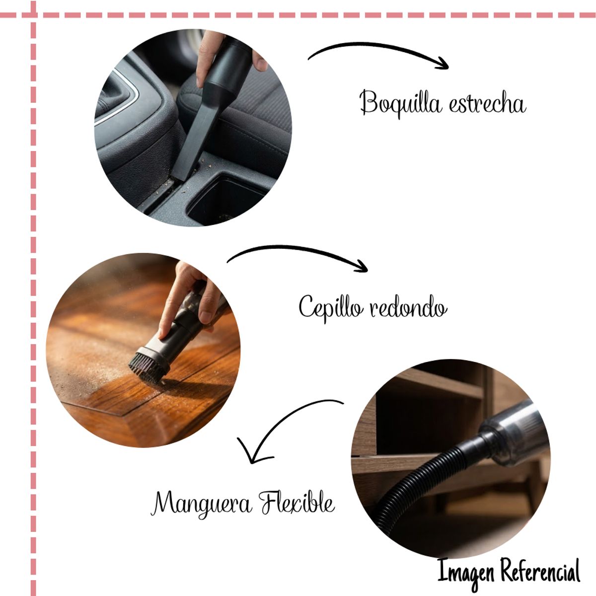 GENERICO - Mini Aspiradora Portátil Recargable CY-9005