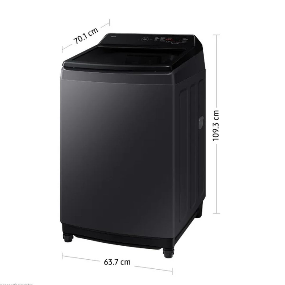 SAMSUNG - Lavadora Samsung 19KG EcoBubble WA40F19E7CPE Gris Grafito