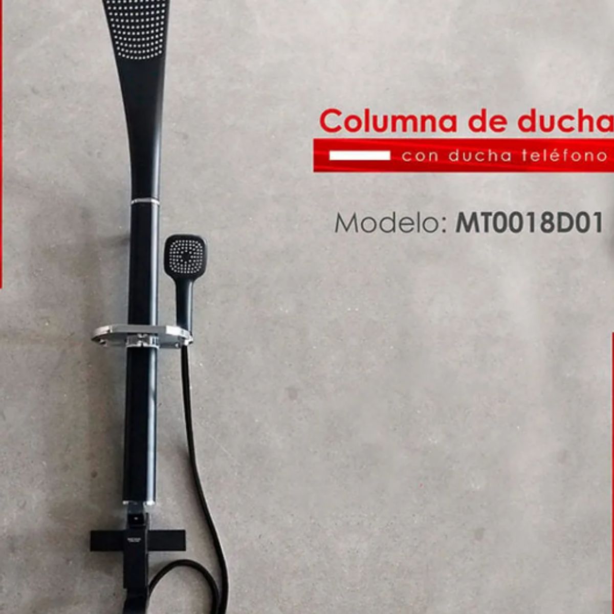 XM - COLUMNA DE DUCHA NEGRO MT0018D01