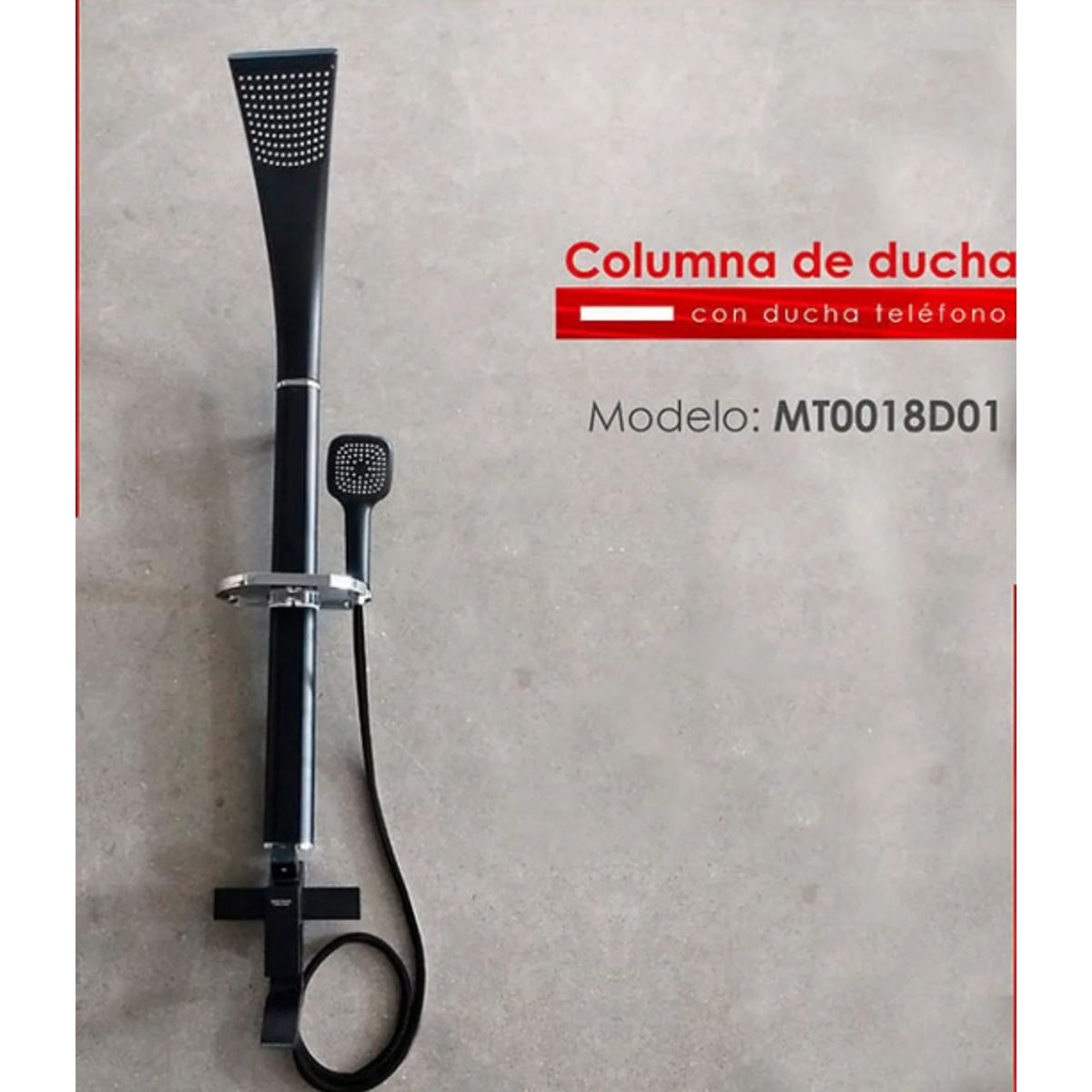 XM - COLUMNA DE DUCHA NEGRO MT0018D01
