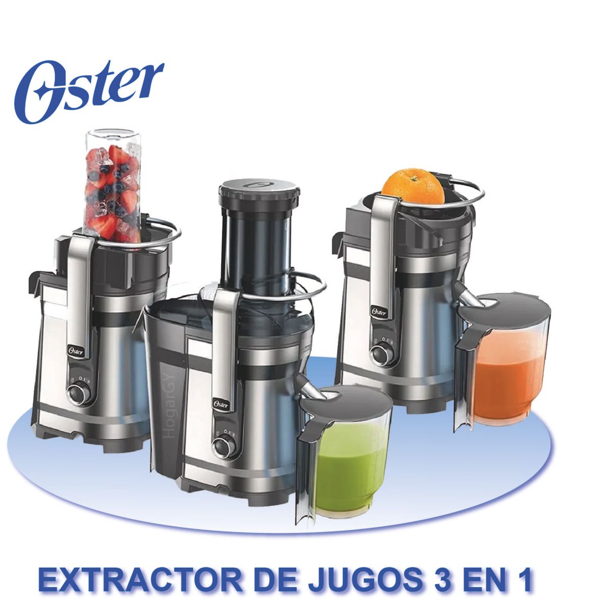 OSTER - Extractor de Jugos 3 en 1 FPSTJE318C 1000W