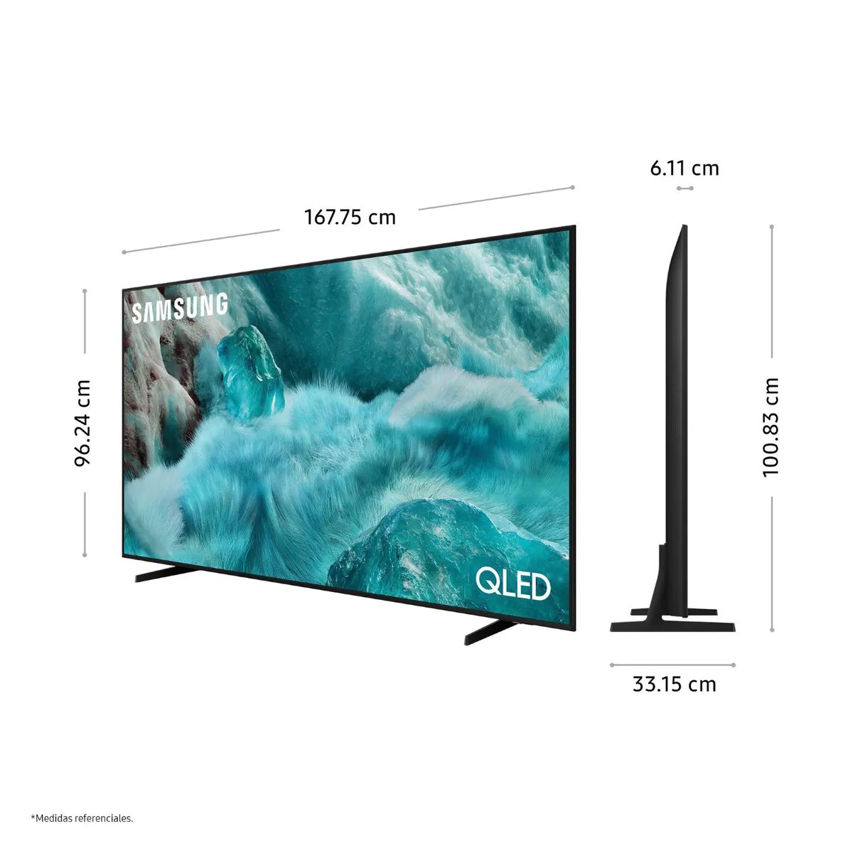 SAMSUNG - Televisor Samsung 75" Pulg. QLED QN75Q7FAAG Vision Ai Smart Tv Modelo 2025