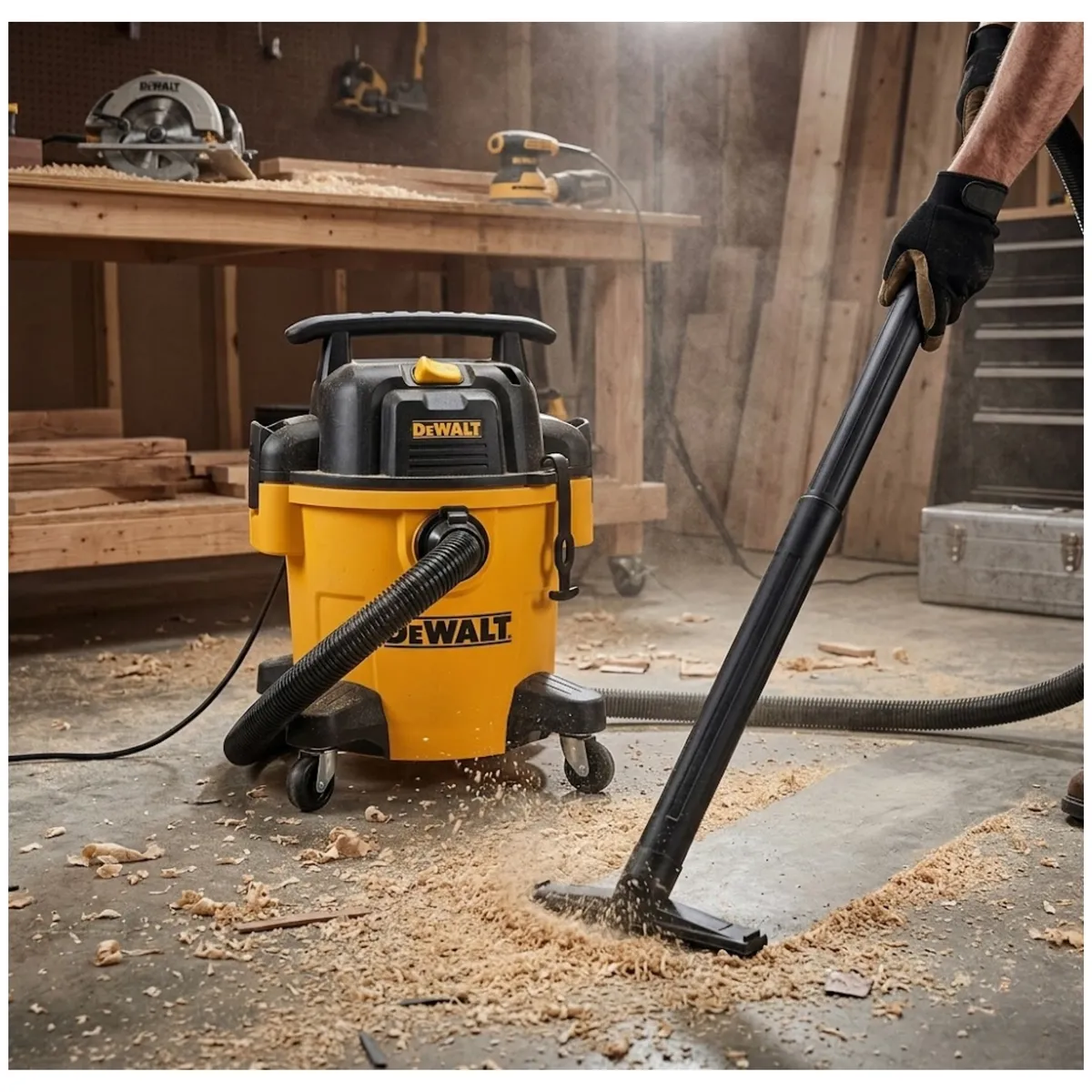 DEWALT - Aspiradora y sopladora de polvo y liquido 20 litros 1050W DXV20P-B2  DEWALT
