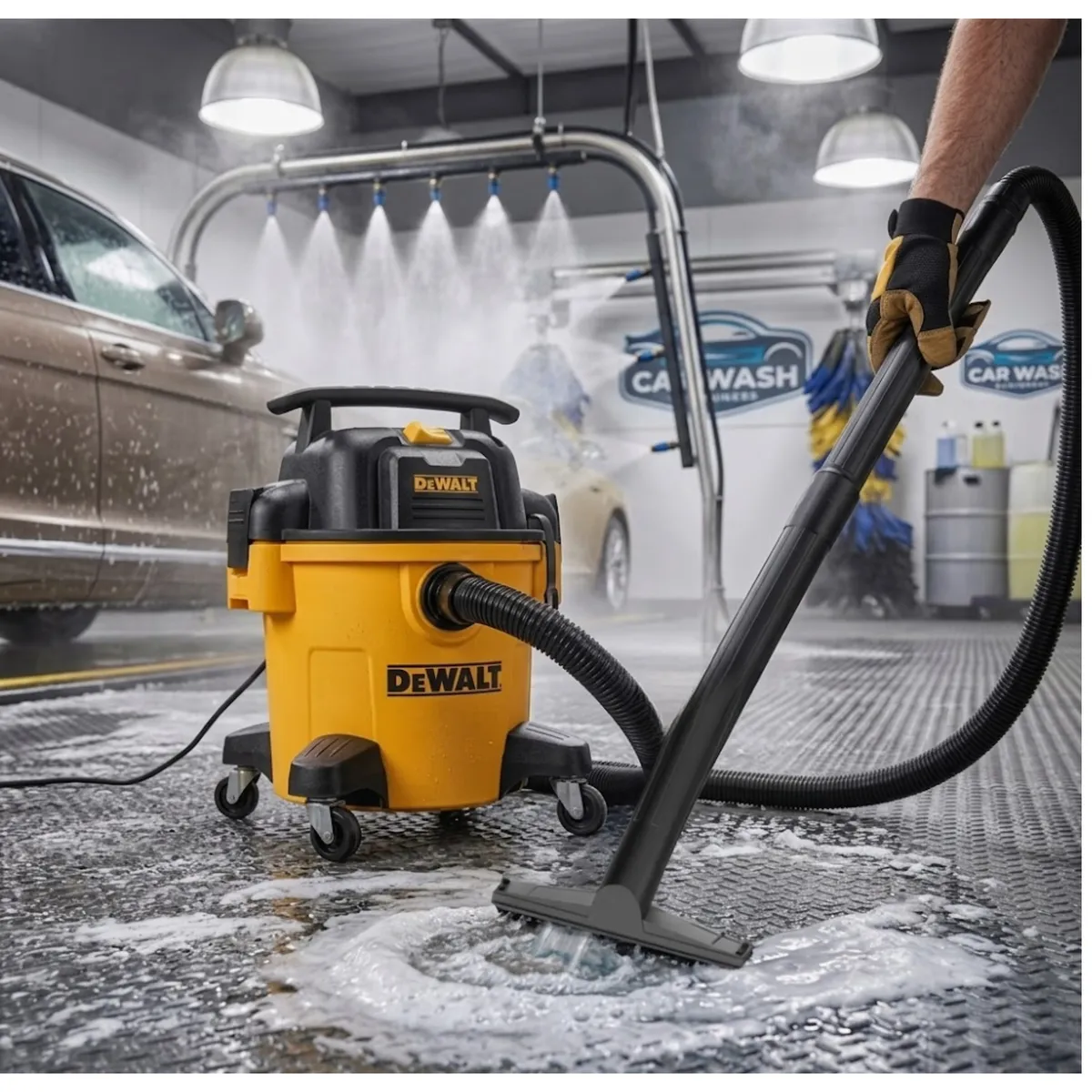 DEWALT - Aspiradora y sopladora de polvo y liquido 20 litros 1050W DXV20P-B2  DEWALT